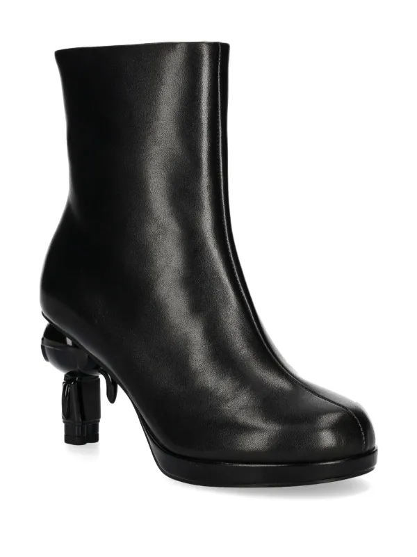 Karl Lagerfeld sculpted heel Boots Black FARFETCH TR