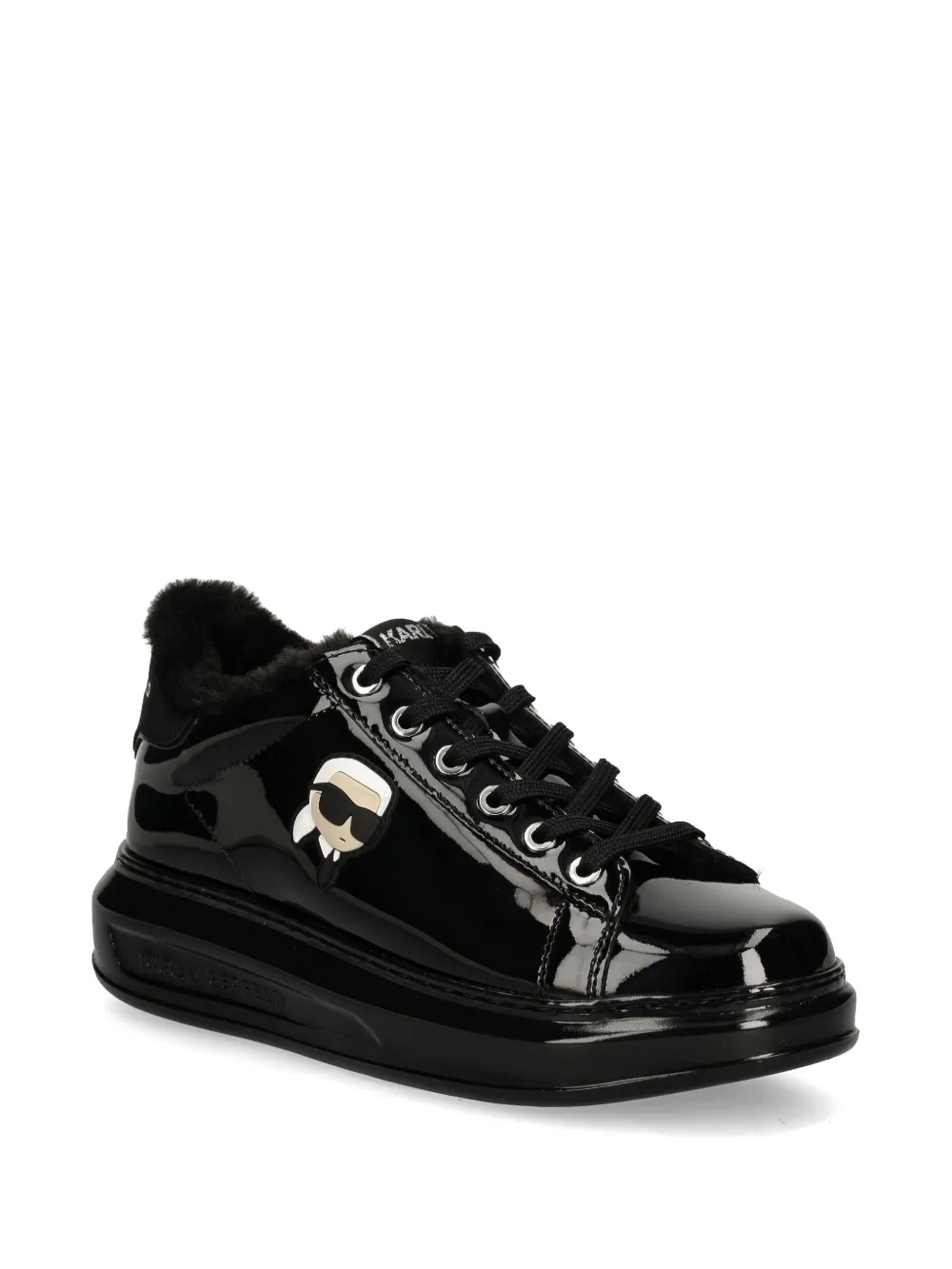 Karl Lagerfeld Ikonik NFT Kapri leather sneakers Black