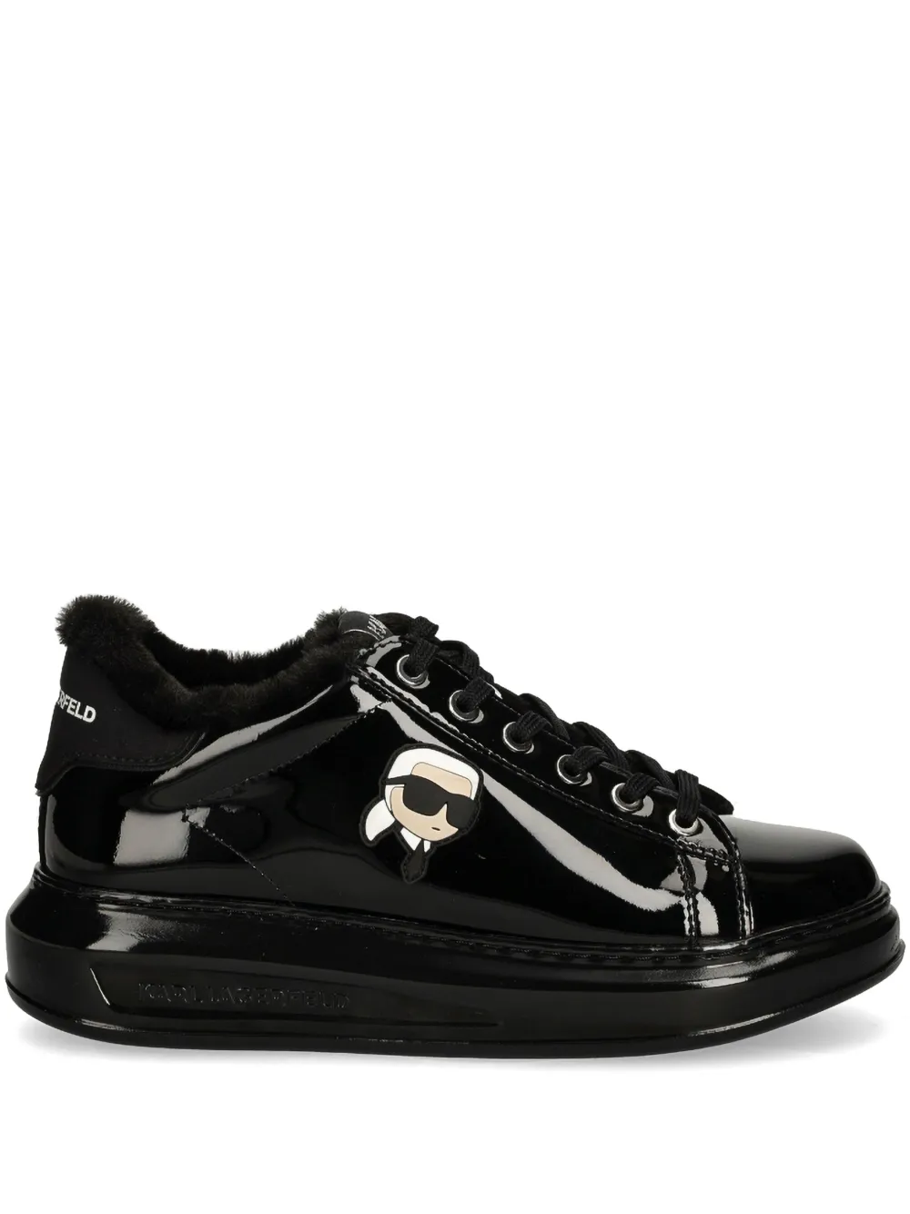 Karl Lagerfeld Ikonik NFT Kapri leather sneakers Black