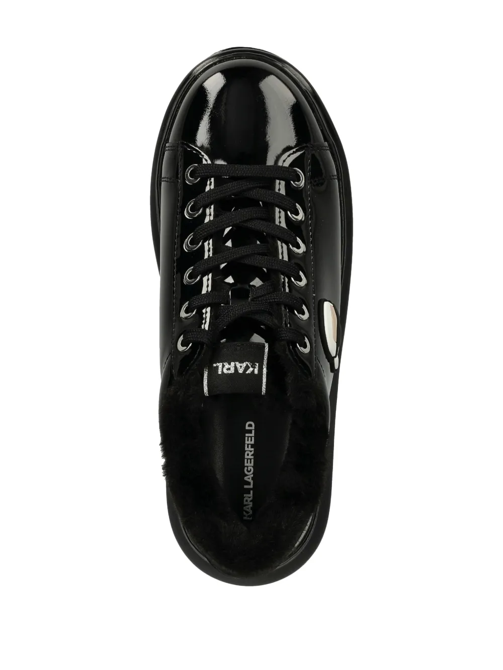 Karl Lagerfeld Ikonik NFT Kapri leather sneakers Black