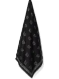 Karl Lagerfeld lurex-detail scarf - Black