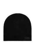 Karl Lagerfeld logo-print beanie - Black