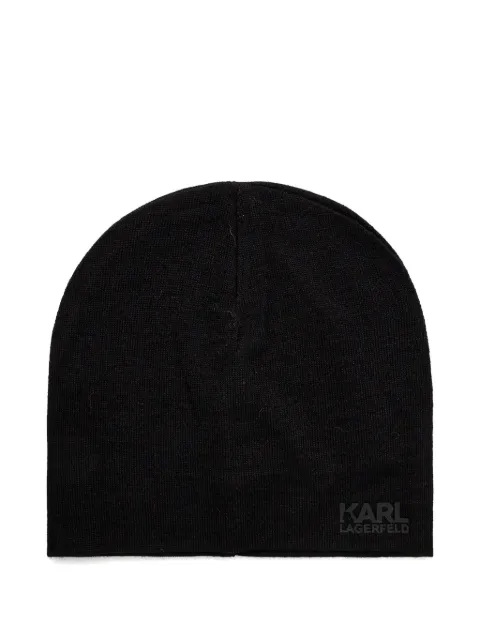 Karl Lagerfeld gorro con logo estampado