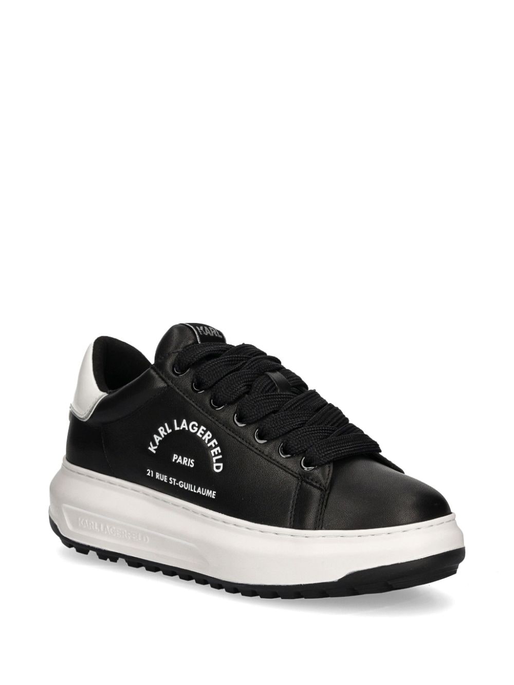 Karl Lagerfeld Kapri Maison Karl leather sneakers - Zwart