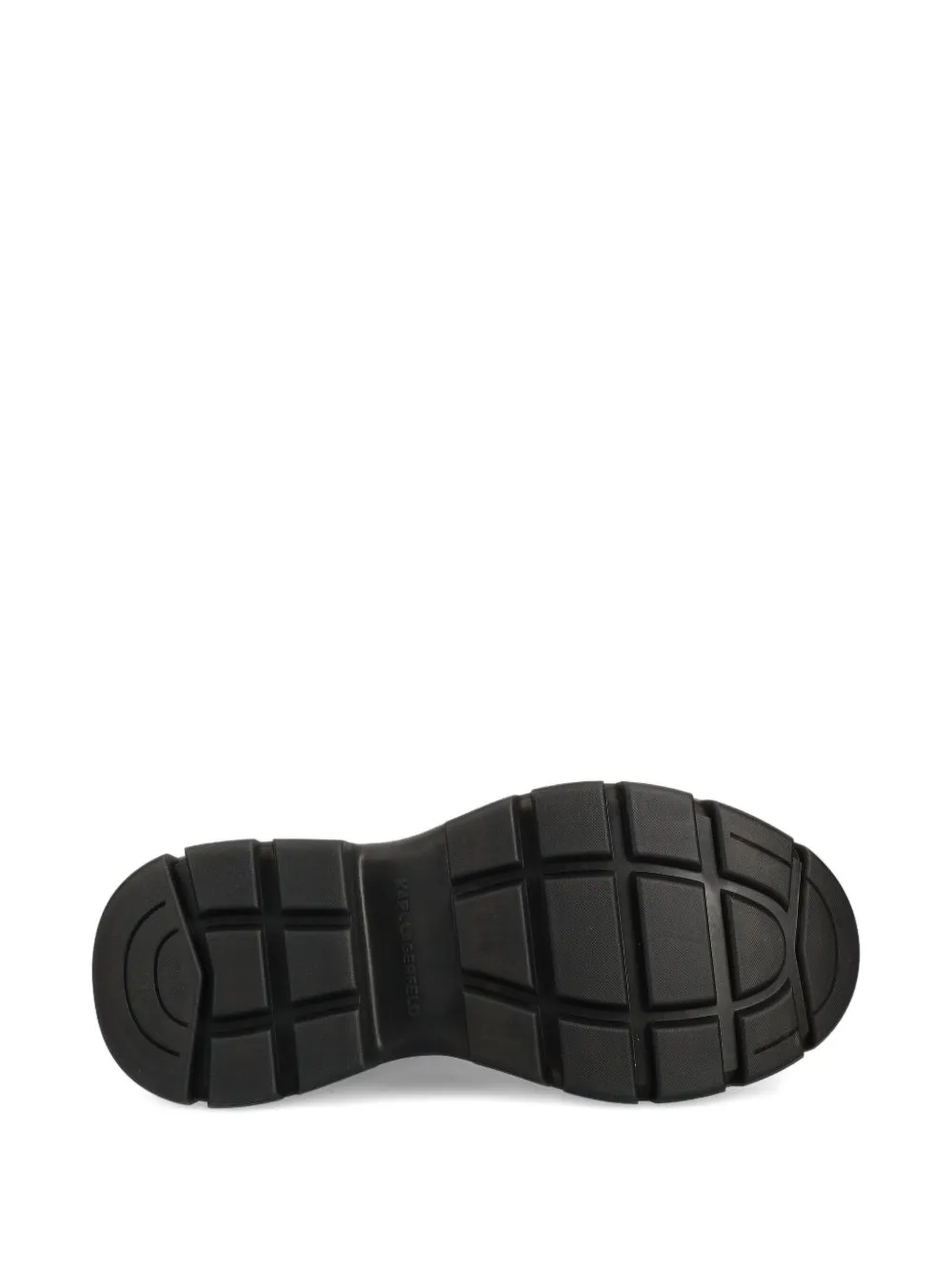 Karl Lagerfeld Lace-up Platform Boots In Black