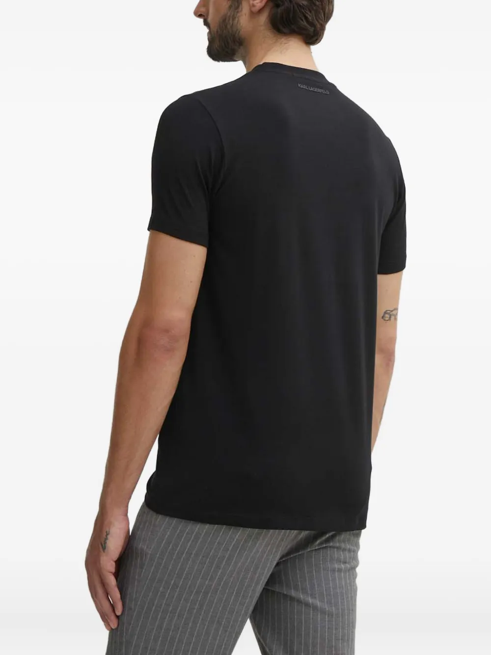 Karl Lagerfeld T-shirt met grafische print Zwart
