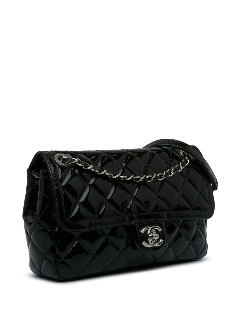 CHANEL 2014-2015 Medium Patent Coco Shine Flap crossbody bag Women