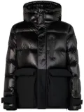 Moose Knuckles panelled hooded jacket - Black