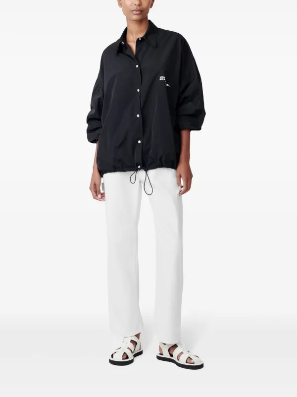 Studio Nicholson Vance logo-print Jacket | Blue | FARFETCH EG