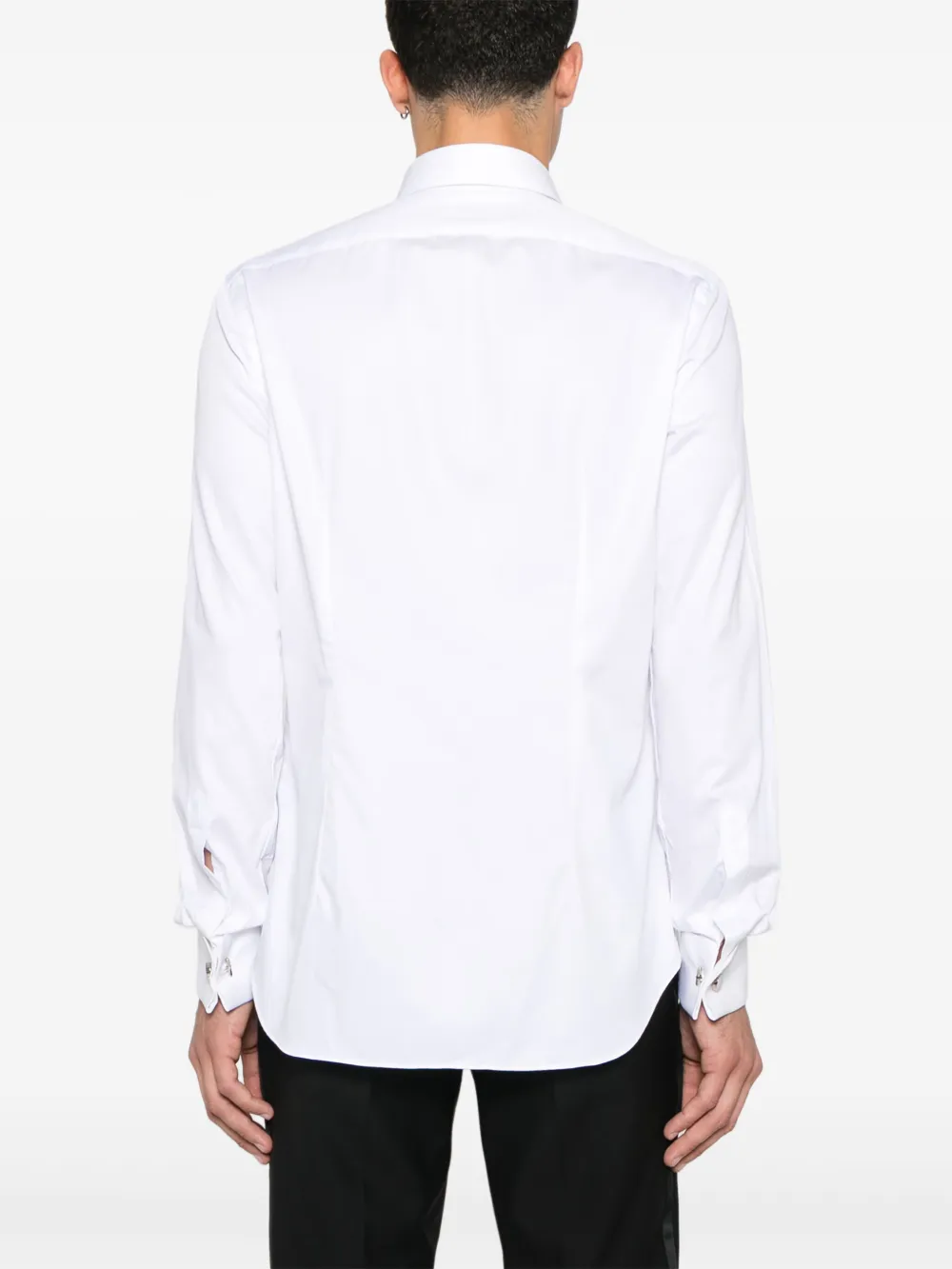 Xacus Overhemd met wingtip kraag Wit