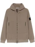 Stone Island water-resistant hooded jacket - Brown