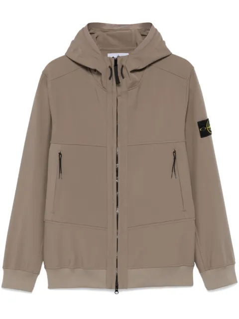 Stone Island water-resistant hooded jacket