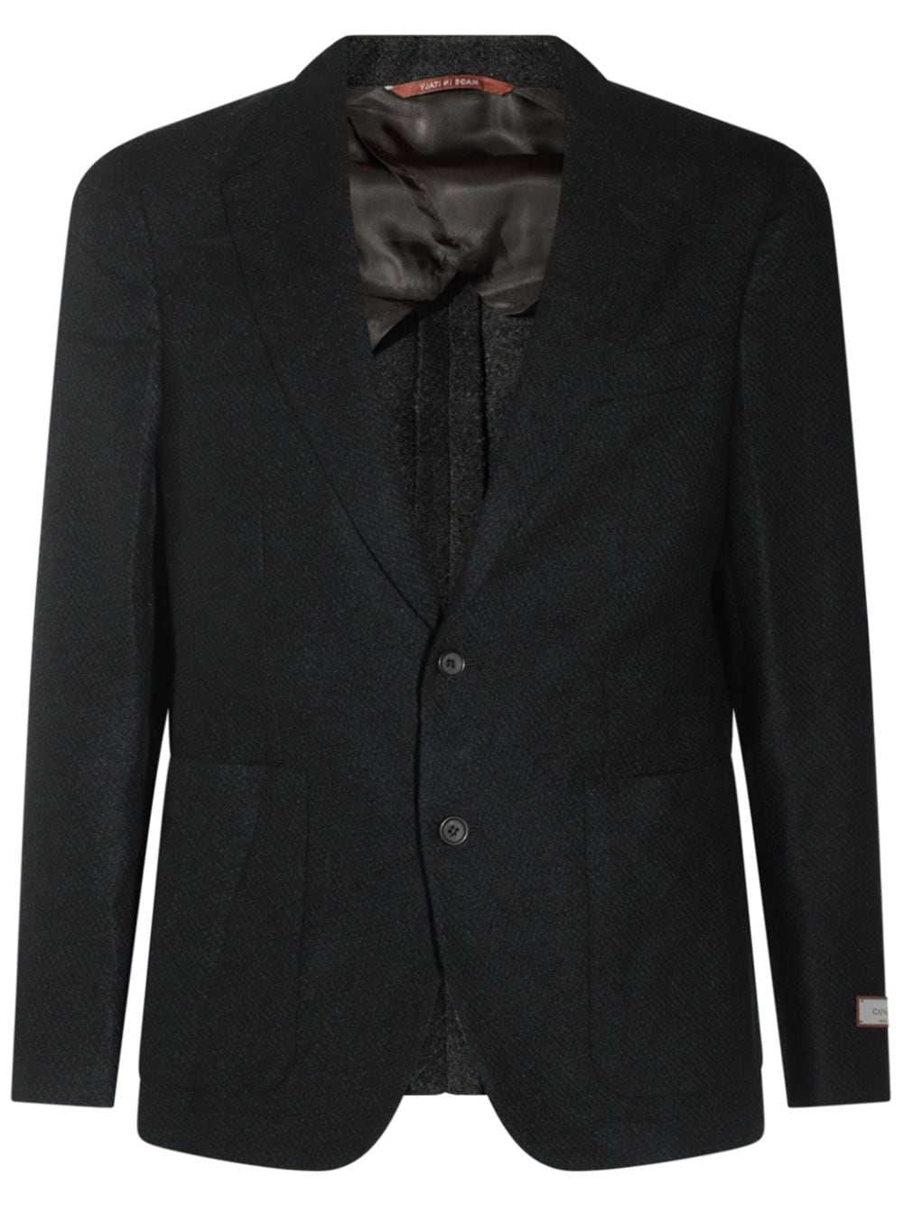 Canali notched blazer - Nero