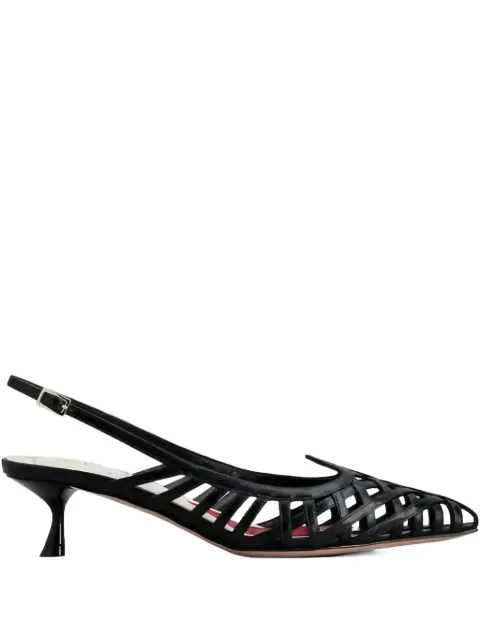Roger Vivier slingback lattice pumps