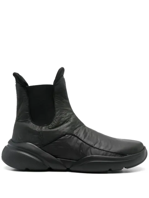 Eckhaus Latta crease-effect boots
