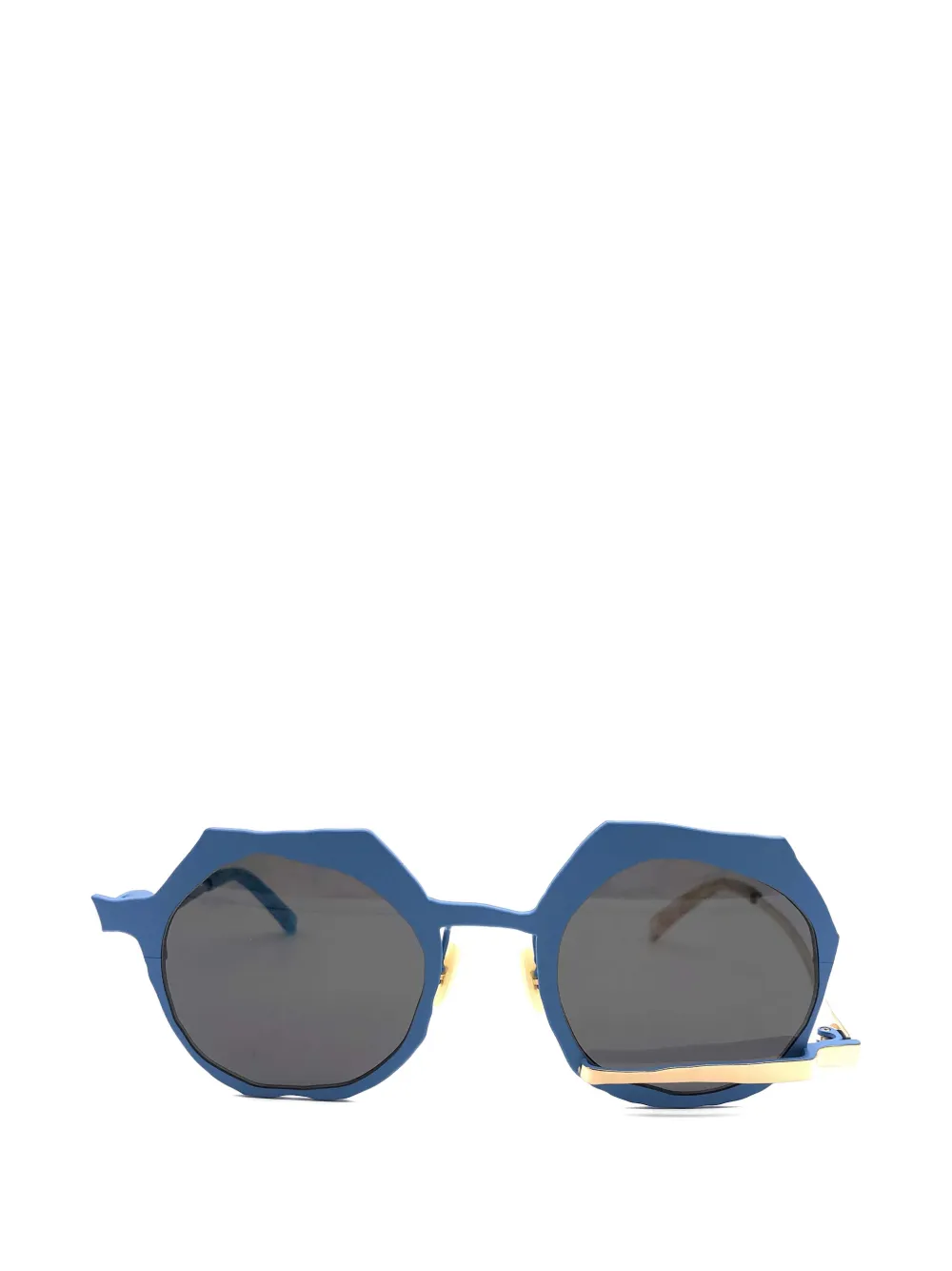 MASAHIROMARUYAMA geometric-frame sunglasses - Blu