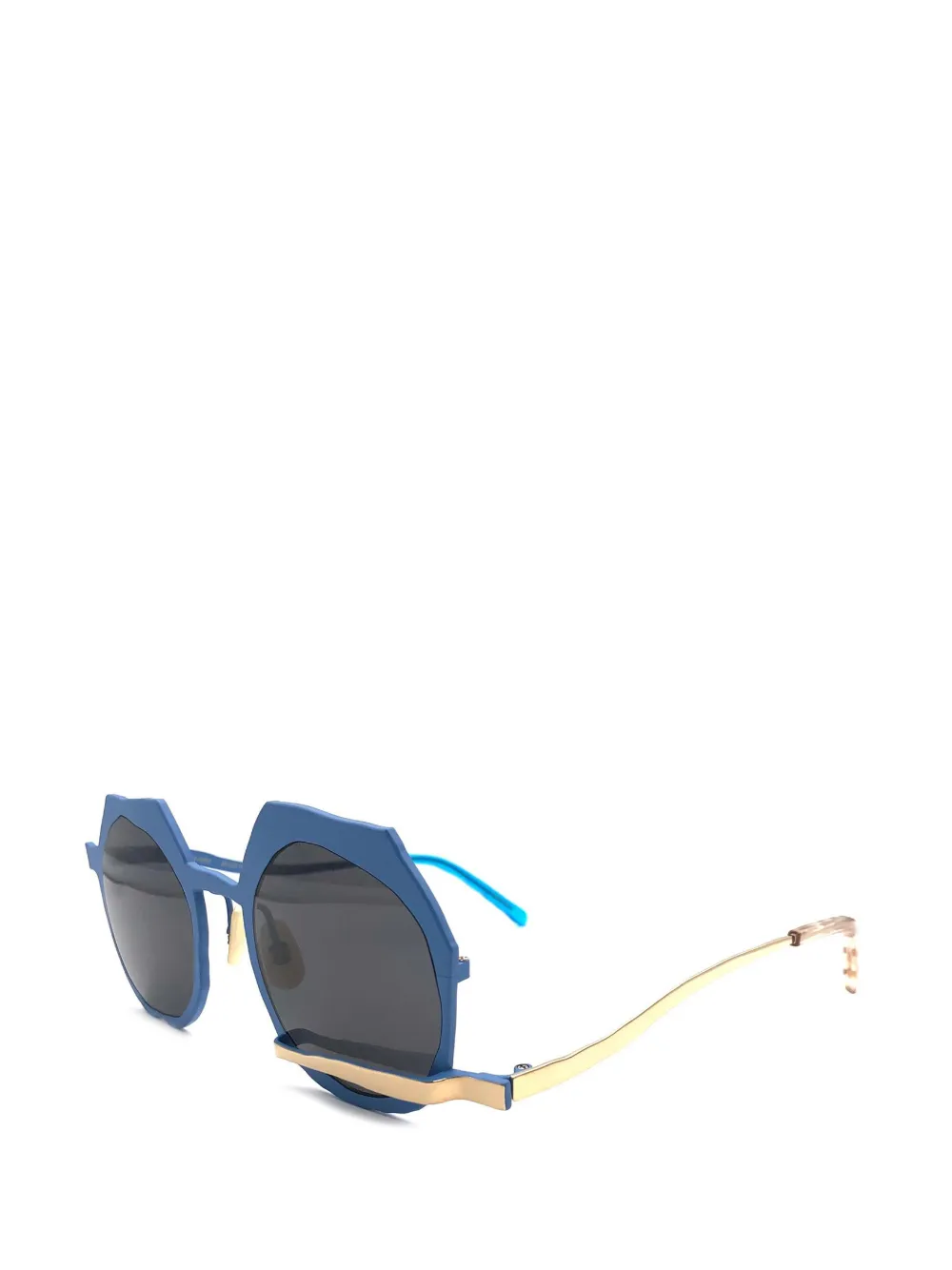  Masahiromaruyama Geometric-frame Sunglasses - Blue 