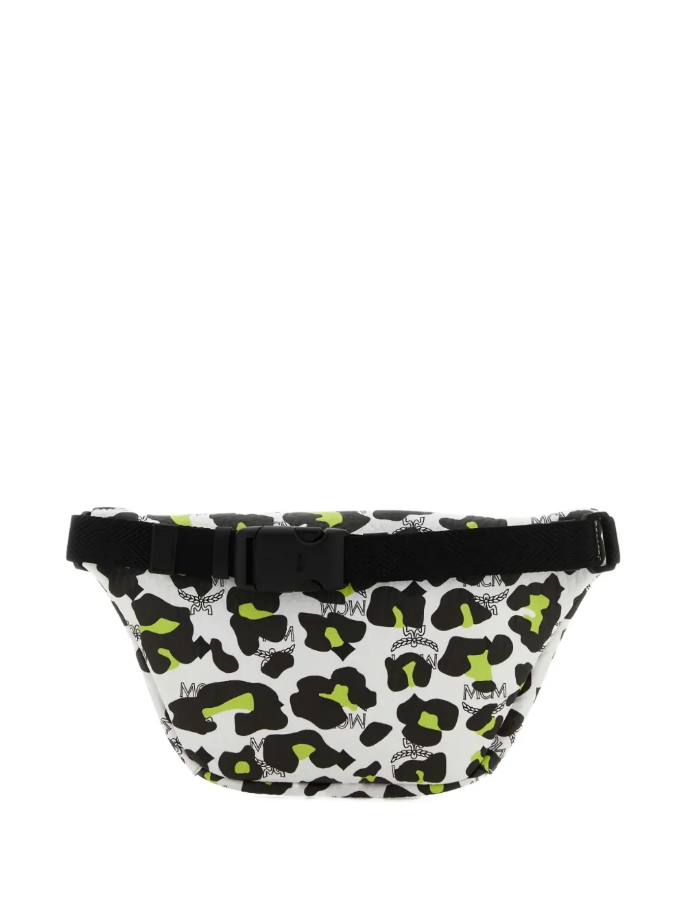 MCM mini Fursten leopard-print belt bag - Wit
