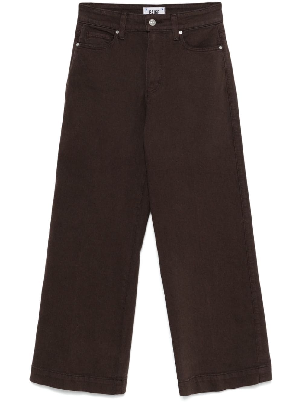 Shop Paige Anessa Trousers In Brown