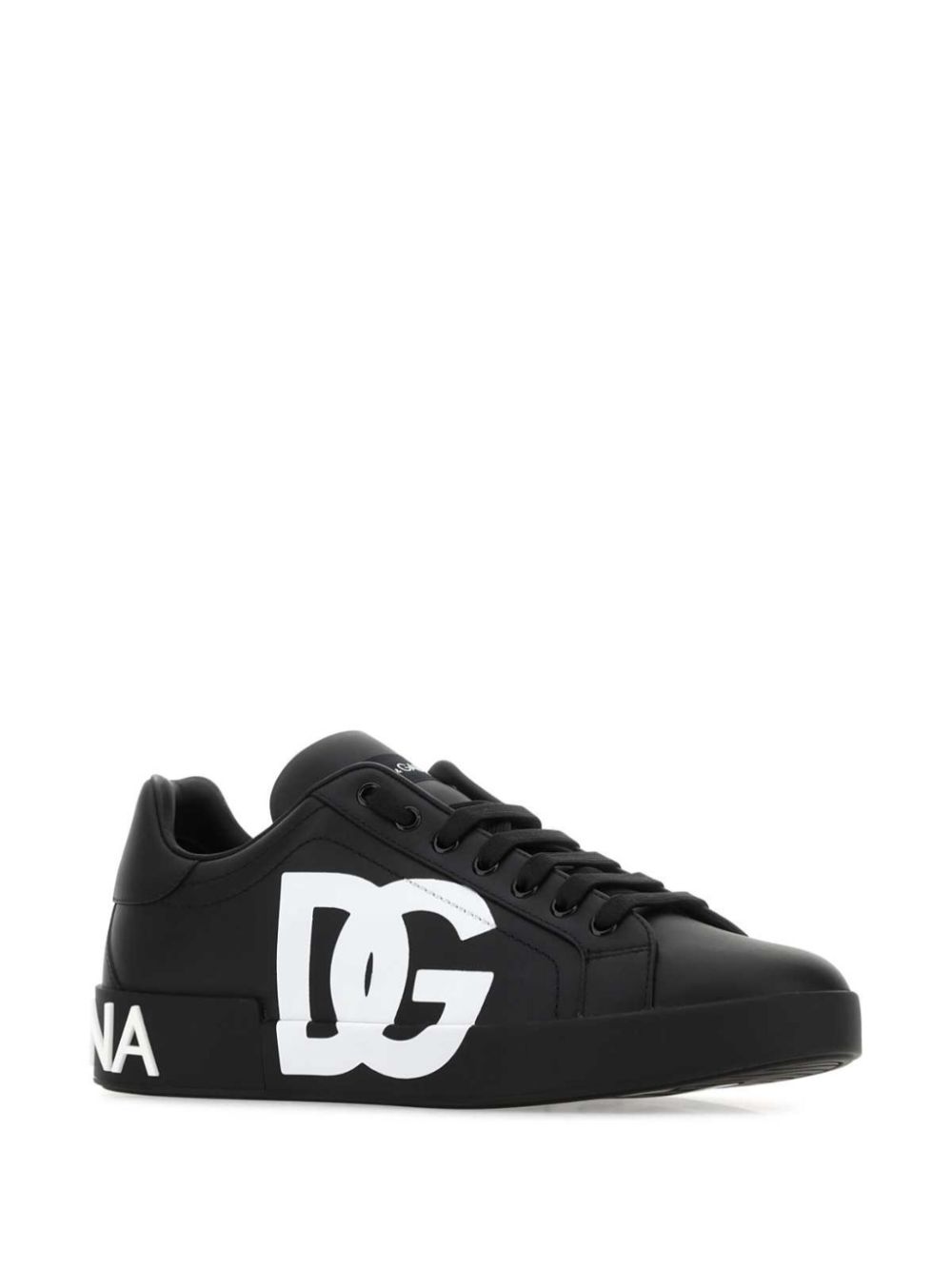 Dolce & Gabbana Portofino sneakers met logoprint Zwart