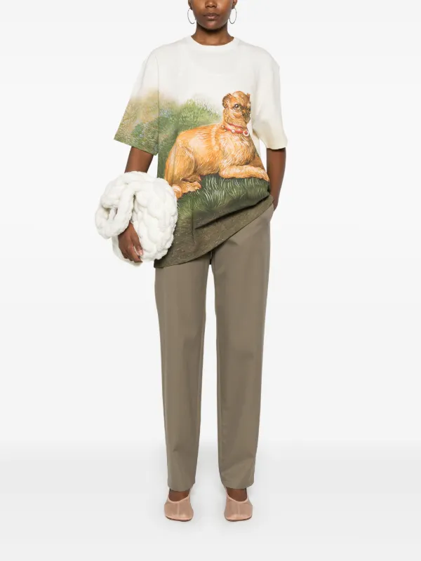ロエベ　テーラードパンツ LOEWE テーラードパンツ | グリーン | FARFETCH JP