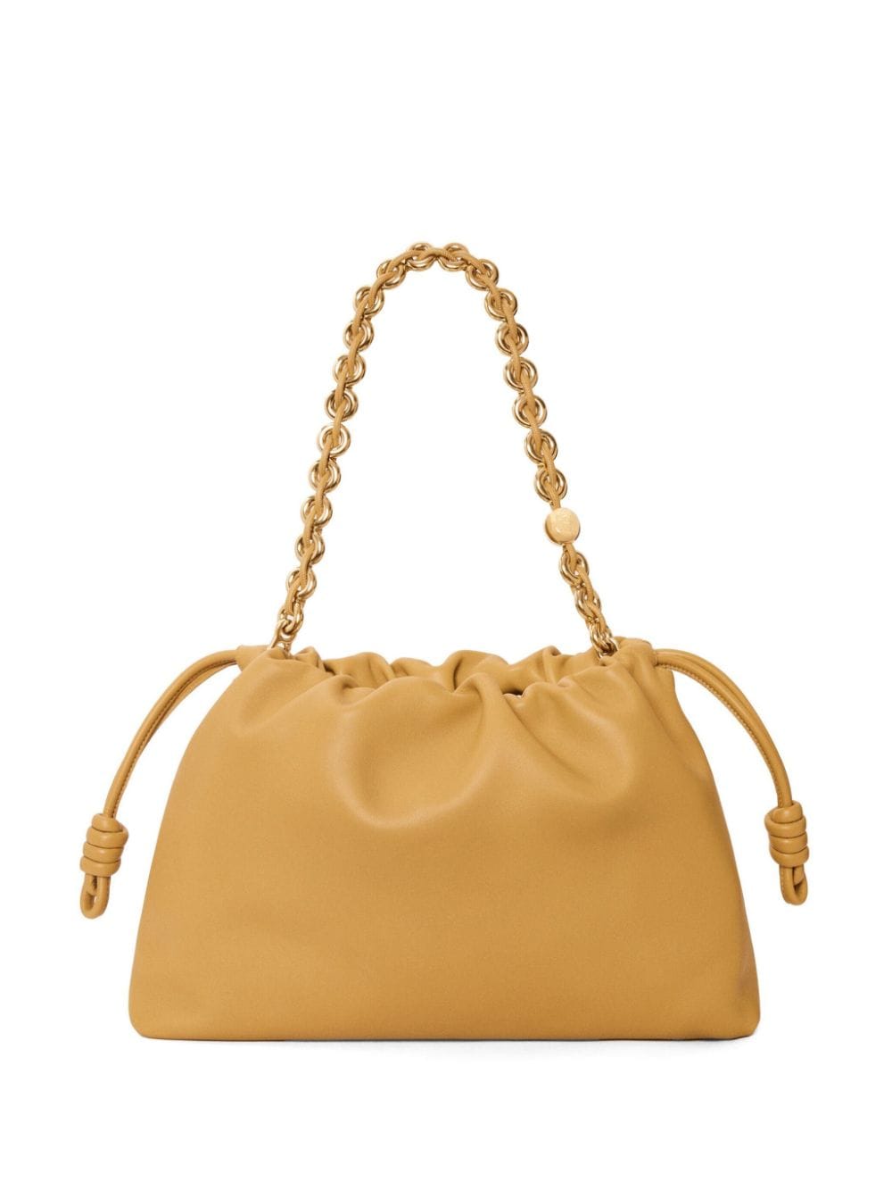 Shop Loewe Large Flamenco Shoulder Bag In Neutrals