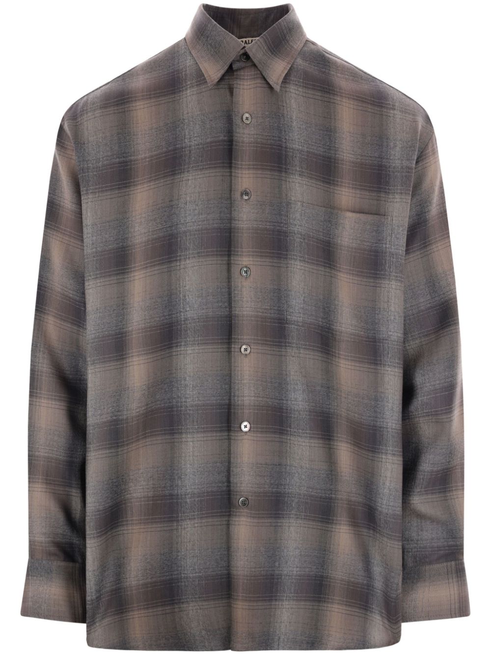 checked wool shirt