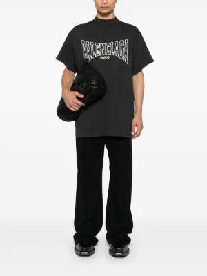 Tシャツ・カットソー BALENCIAGA Women Tunic Tops 817418TRVD51000 Black Balenciaga T-shirt for Women SS25 | GIGLIO.COM
