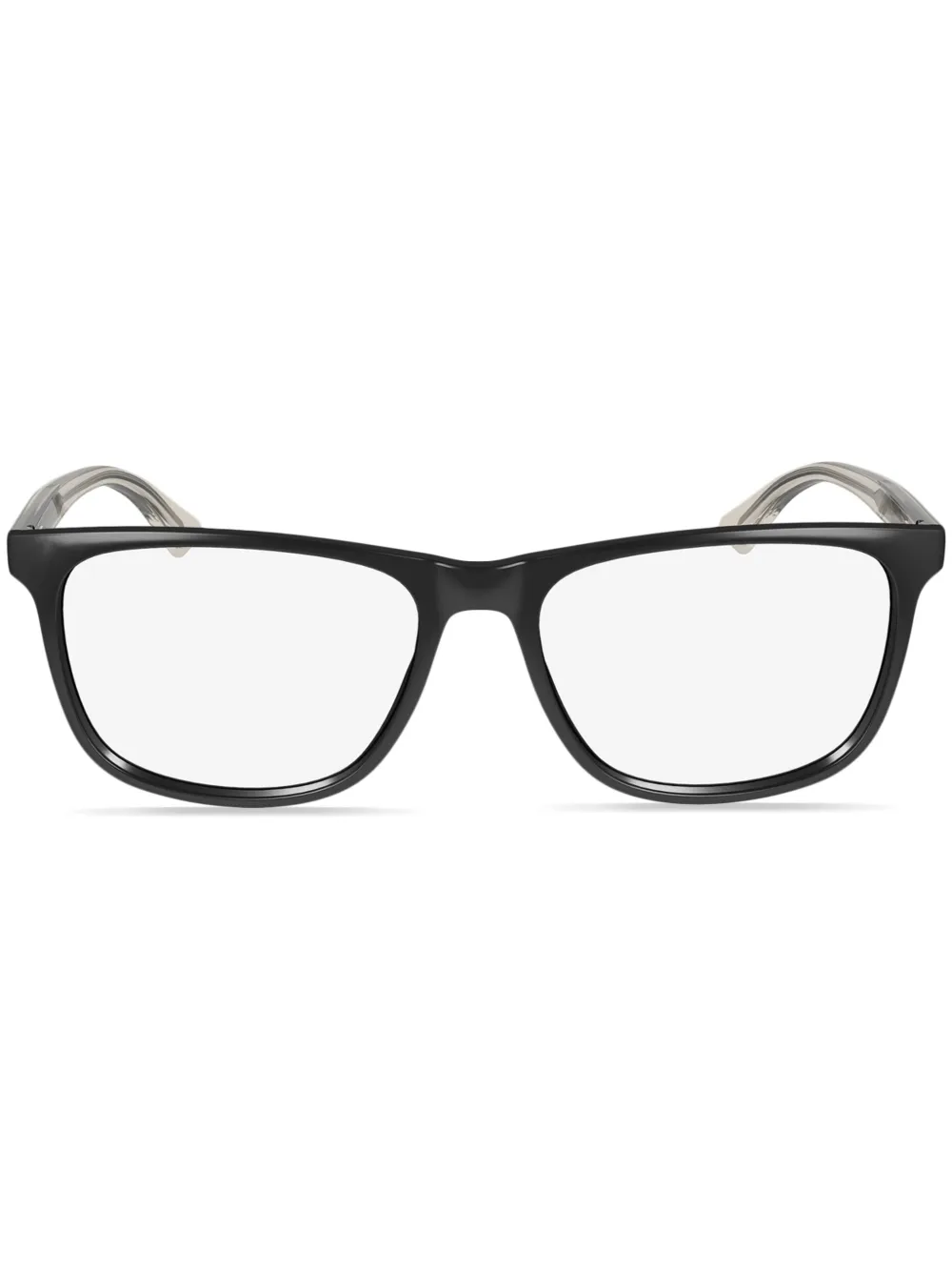 Calvin Klein rectangle frame glasses | Black | Image 1