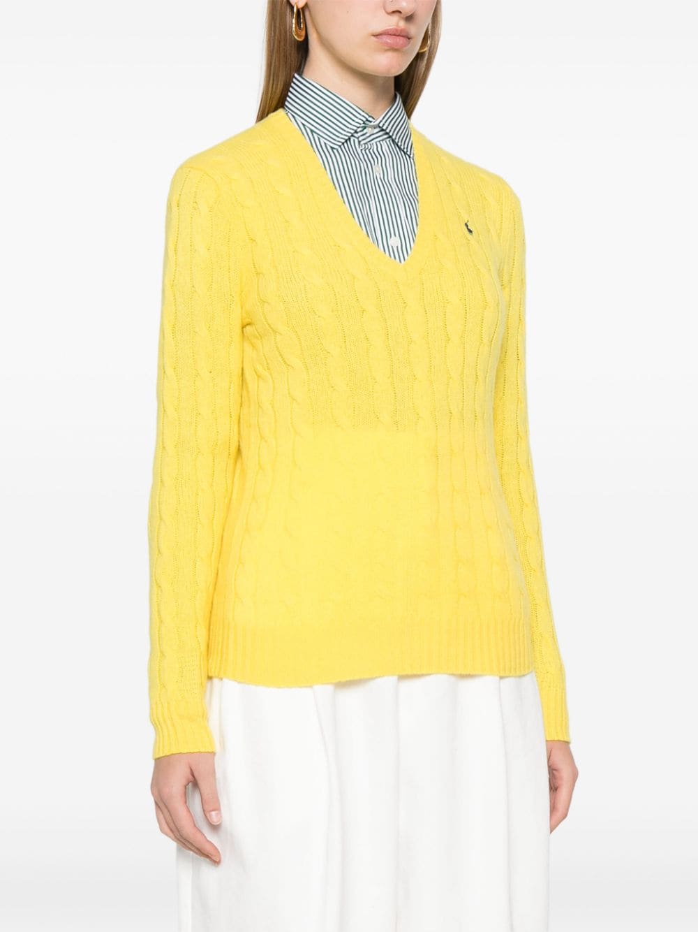 Shop Polo Ralph Lauren Kimberly Sweater In Yellow