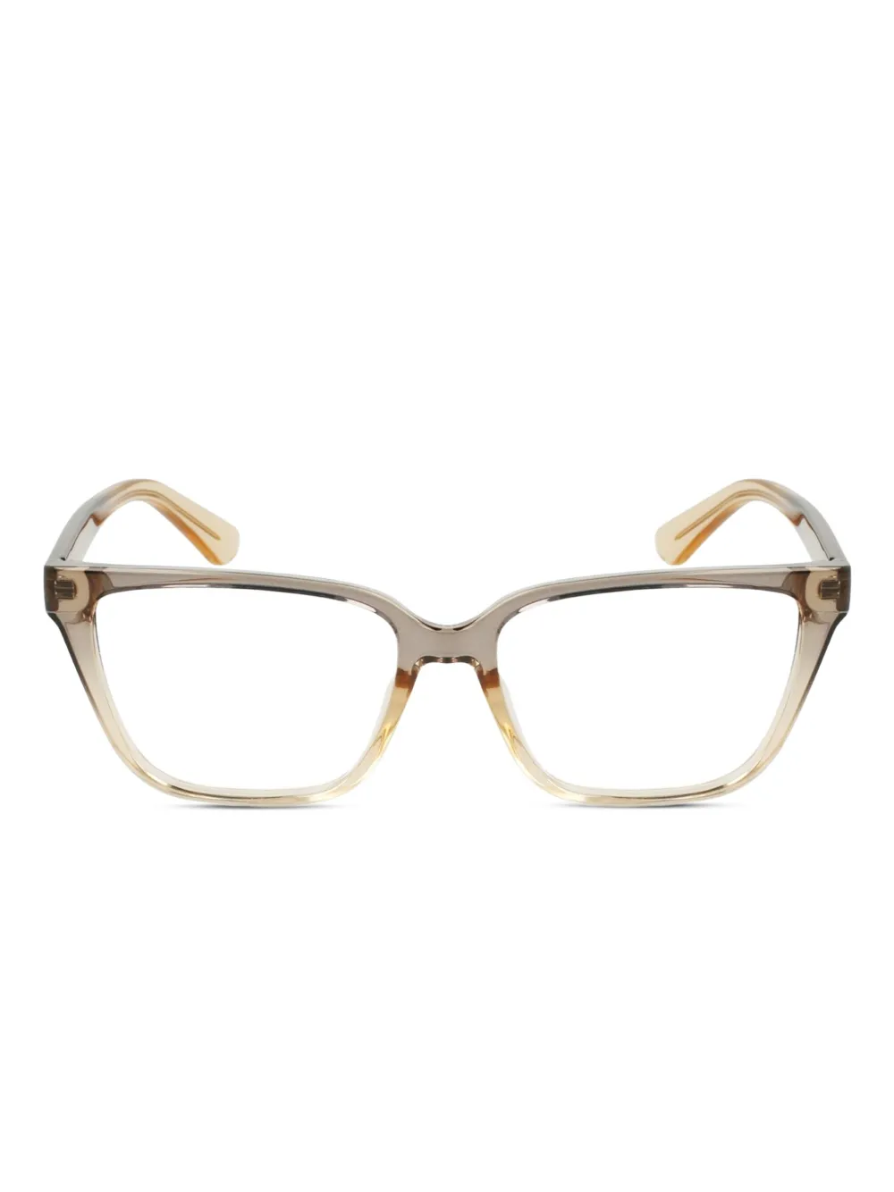 Calvin Klein rectangle-frame glasses | Grey | Image 1