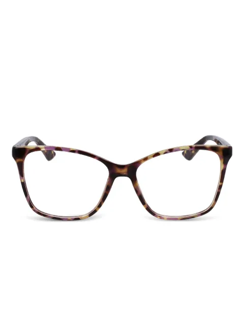 Calvin Klein tortoiseshell square-frame glasses