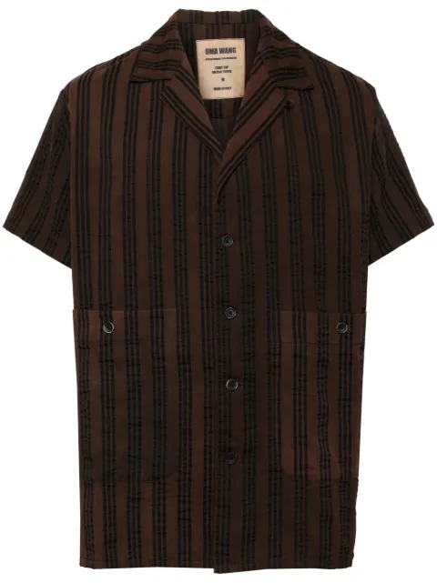 Uma Wang striped short sleeves shirt