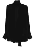 KHAITE silk blouse - Black