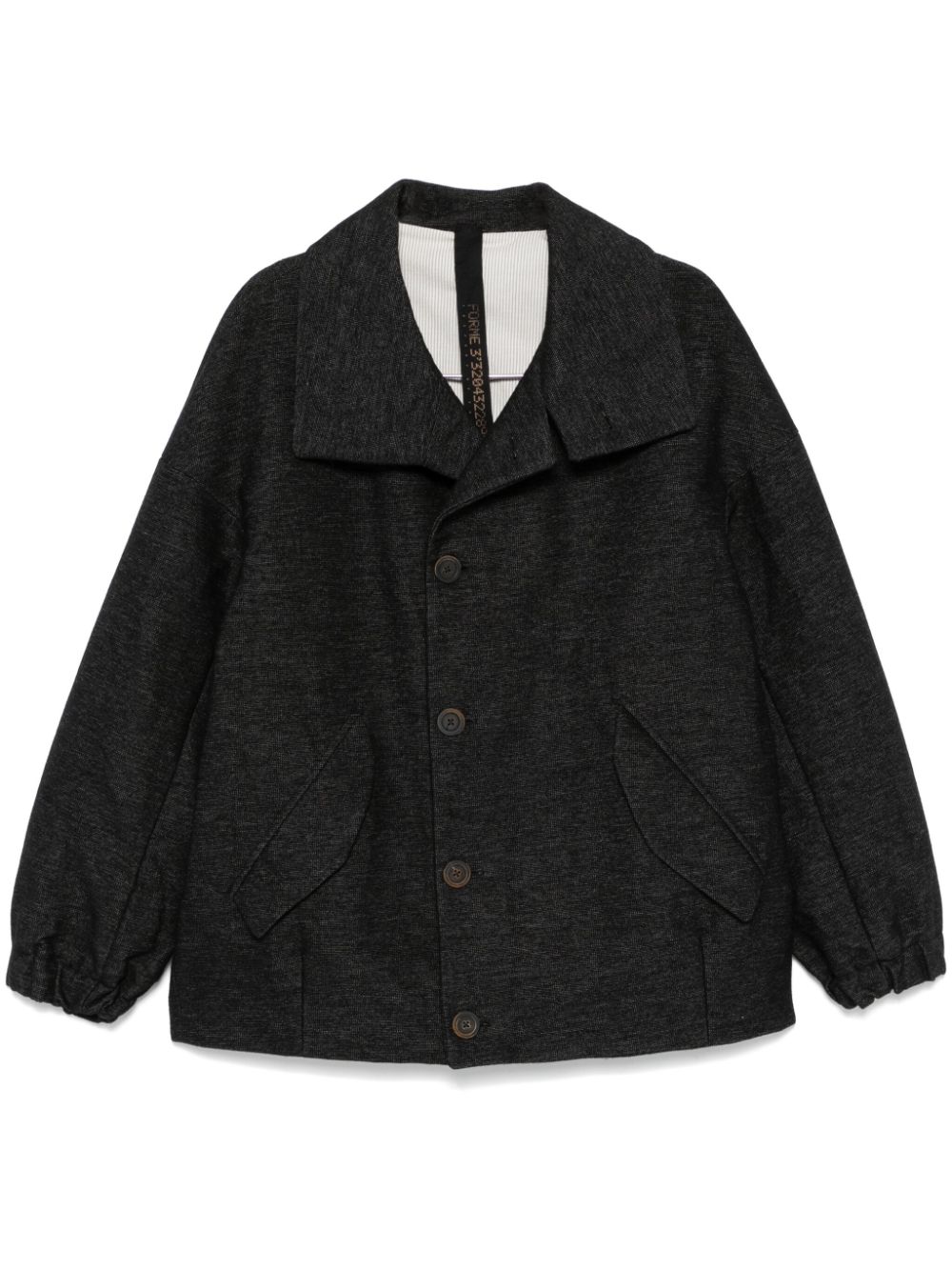 Shop Forme D'expression Single-breasted Coat In Black