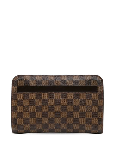 Louis Vuitton Pre-Owned 2001 Damier Ebene Pochette Saint Louis clutch bag WOMEN