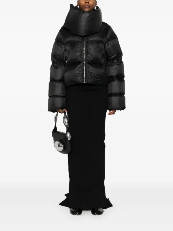 【関税込み】Rick Owens ブラック Pillar デニム マキシスカート Rick Owensのブラック Porterville AL Pillar デニム マキシ