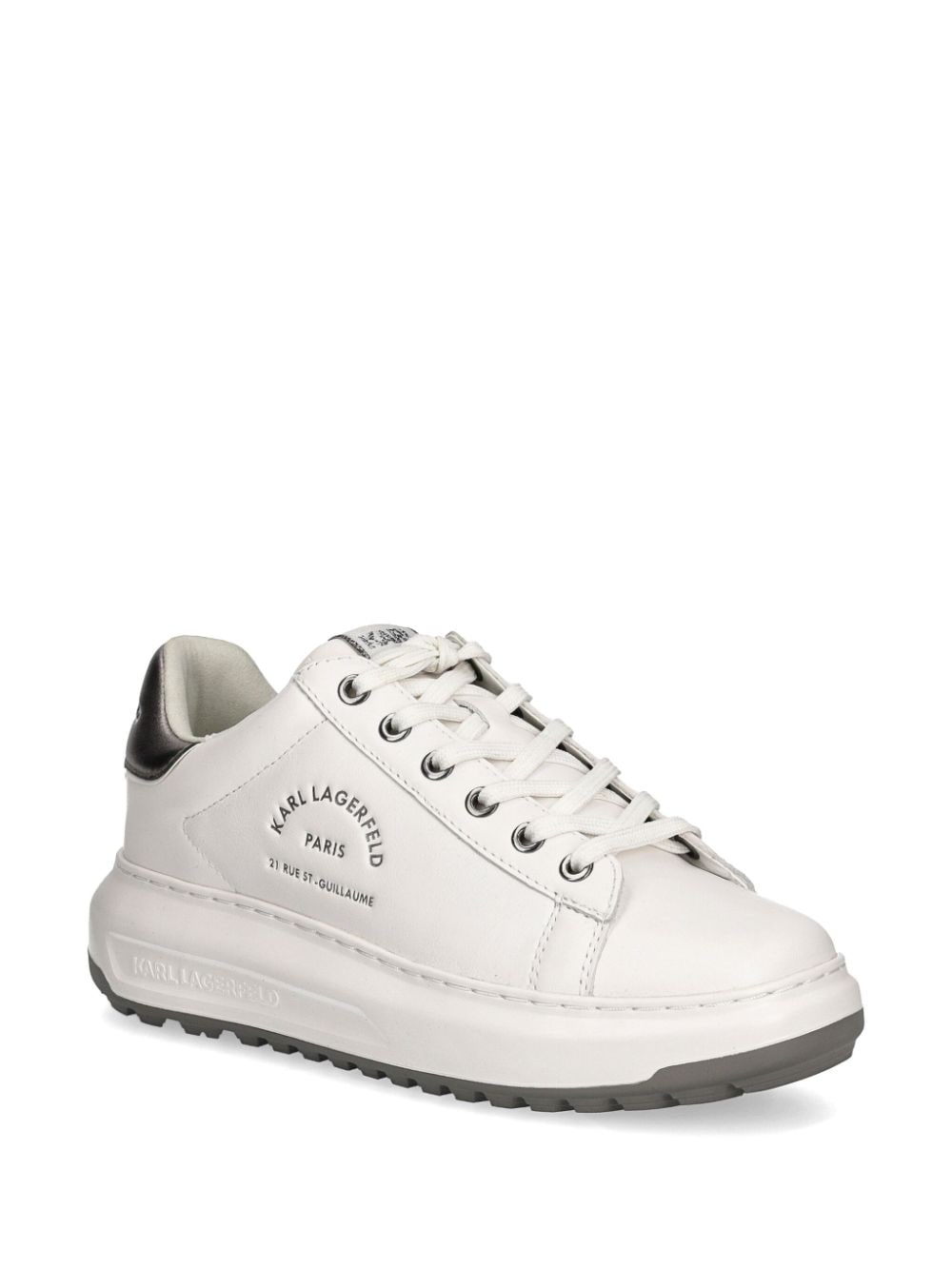 Karl Lagerfeld Kapri Maison Karl leather sneakers - Wit