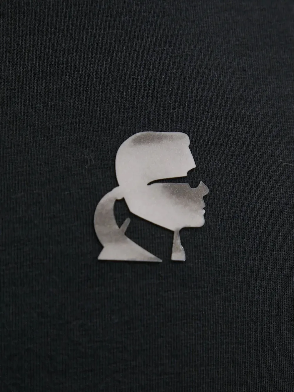 Karl Lagerfeld T-shirt met logodetail Zwart