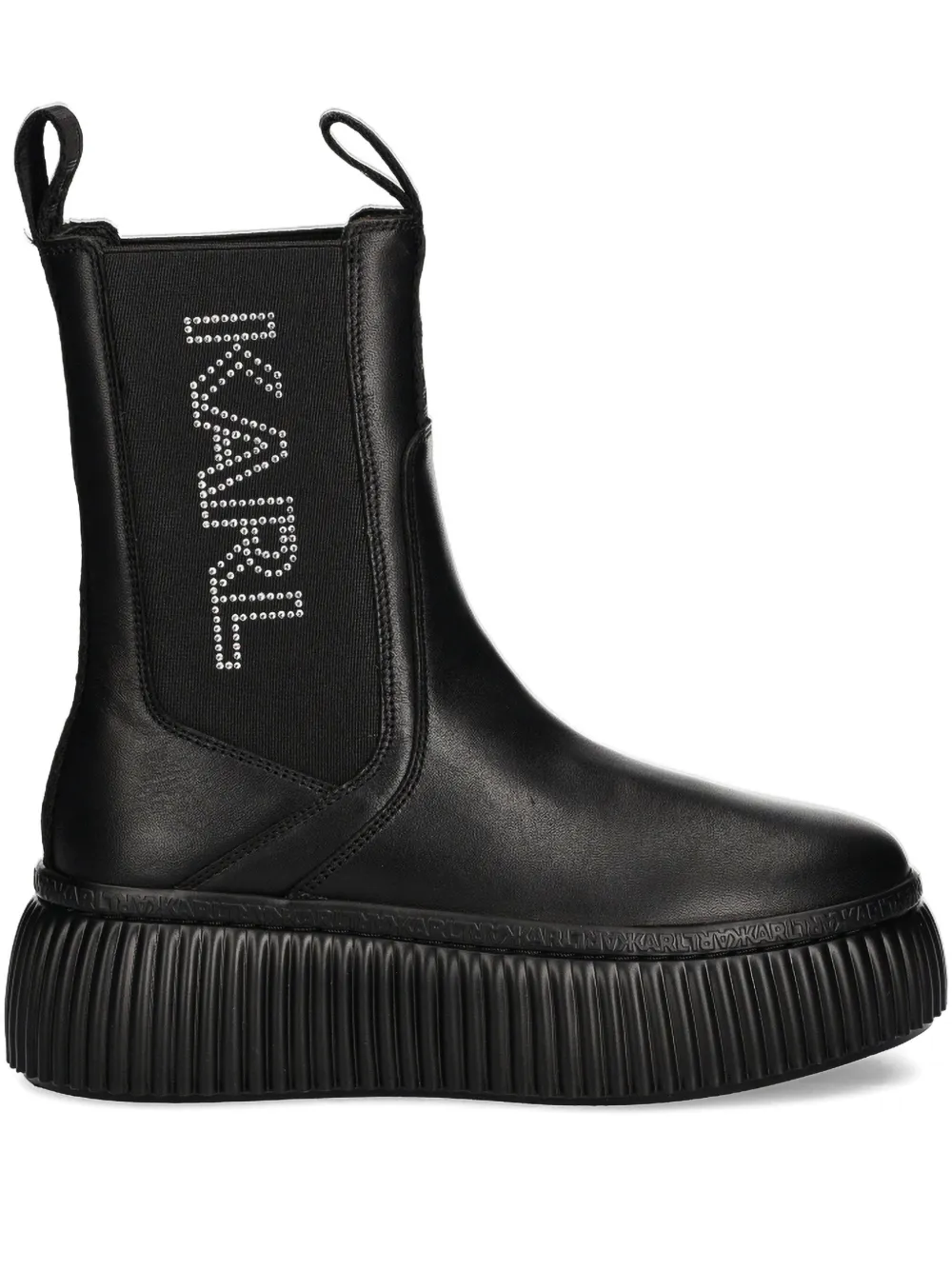 Karl Lagerfeld embellished-detail boot Zwart