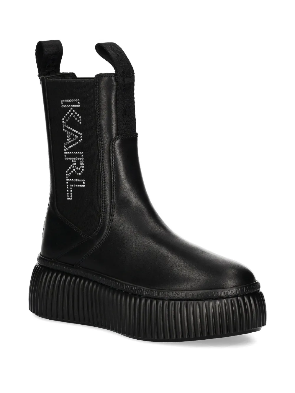 Karl Lagerfeld embellished-detail boot Zwart