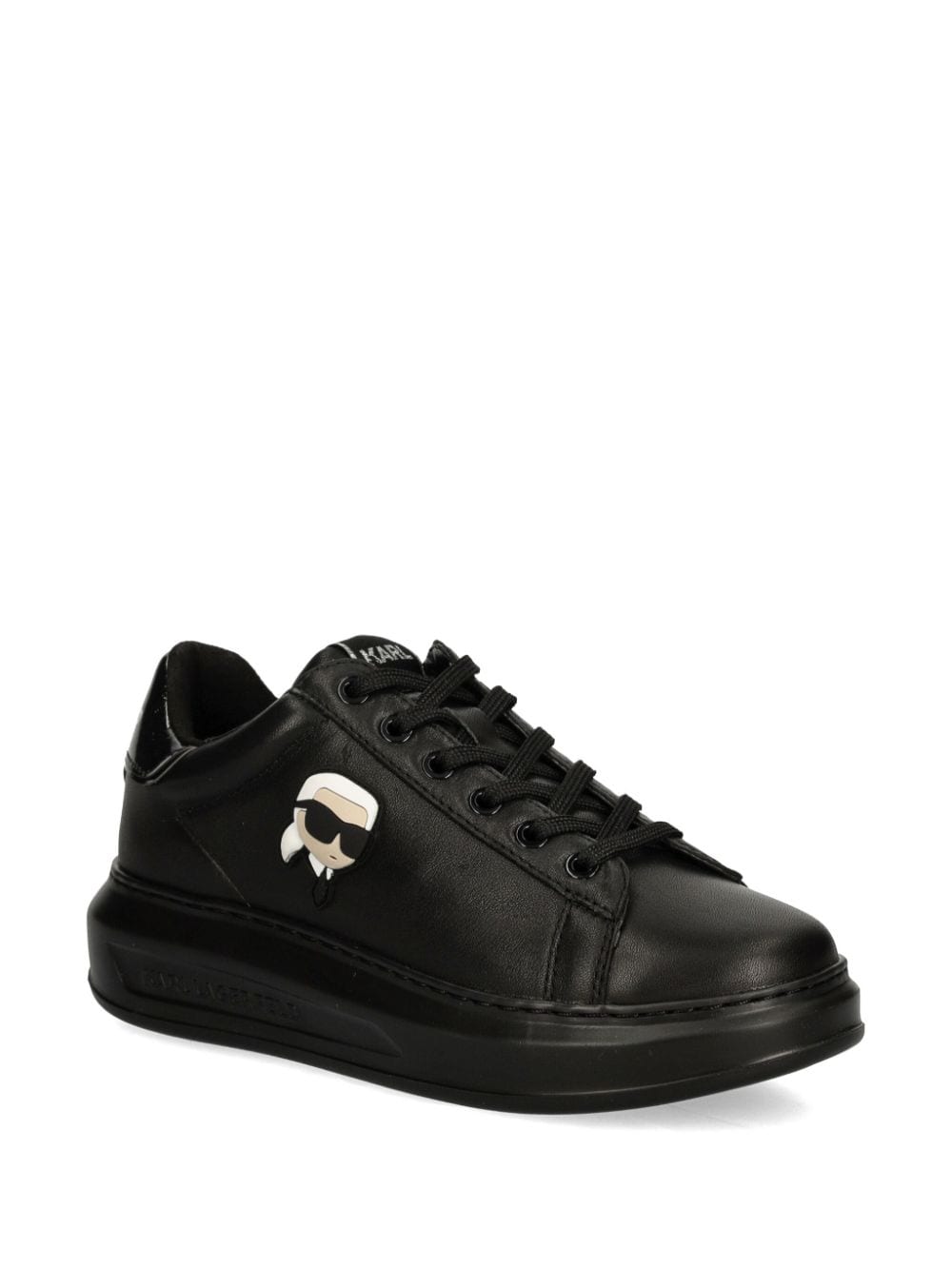 Karl Lagerfeld Ikonik NFT Kapri leather sneakers - Zwart