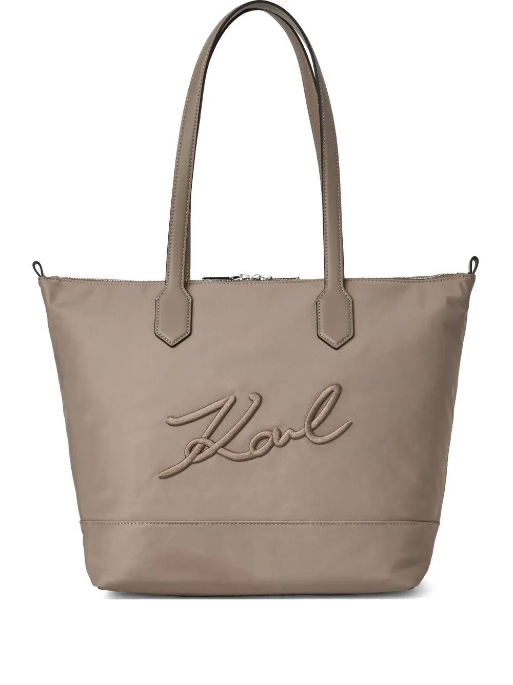 Karl Lagerfeld sac à main à motif K/Signature | marron | Image 1