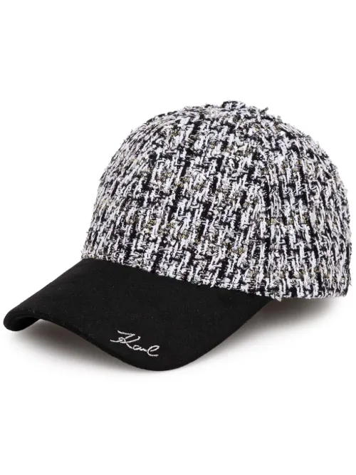 Casquette en tweed - Karl Lagerfeld - Modalova