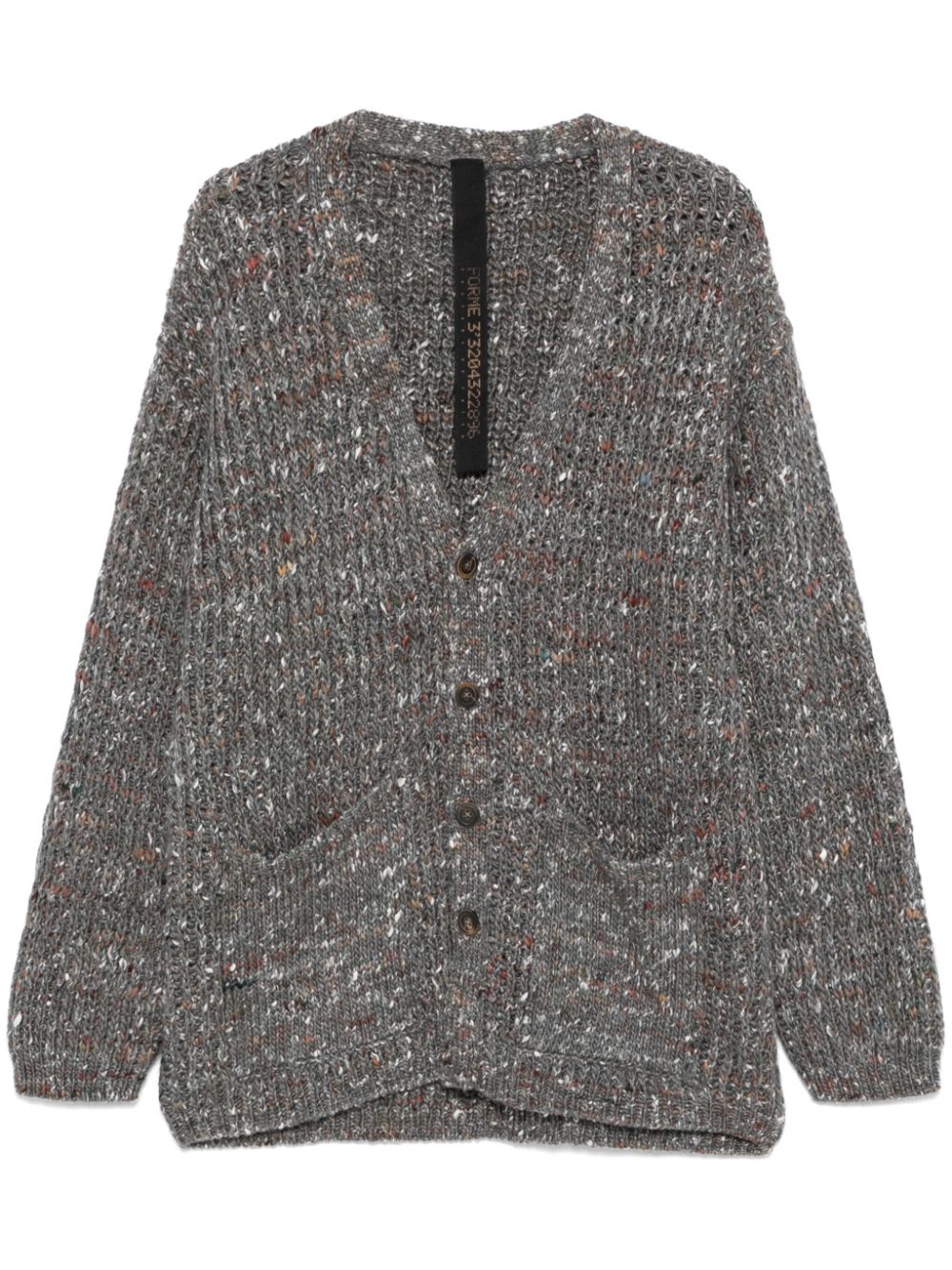 Forme D'expression chunky-knit cardigan - Grey