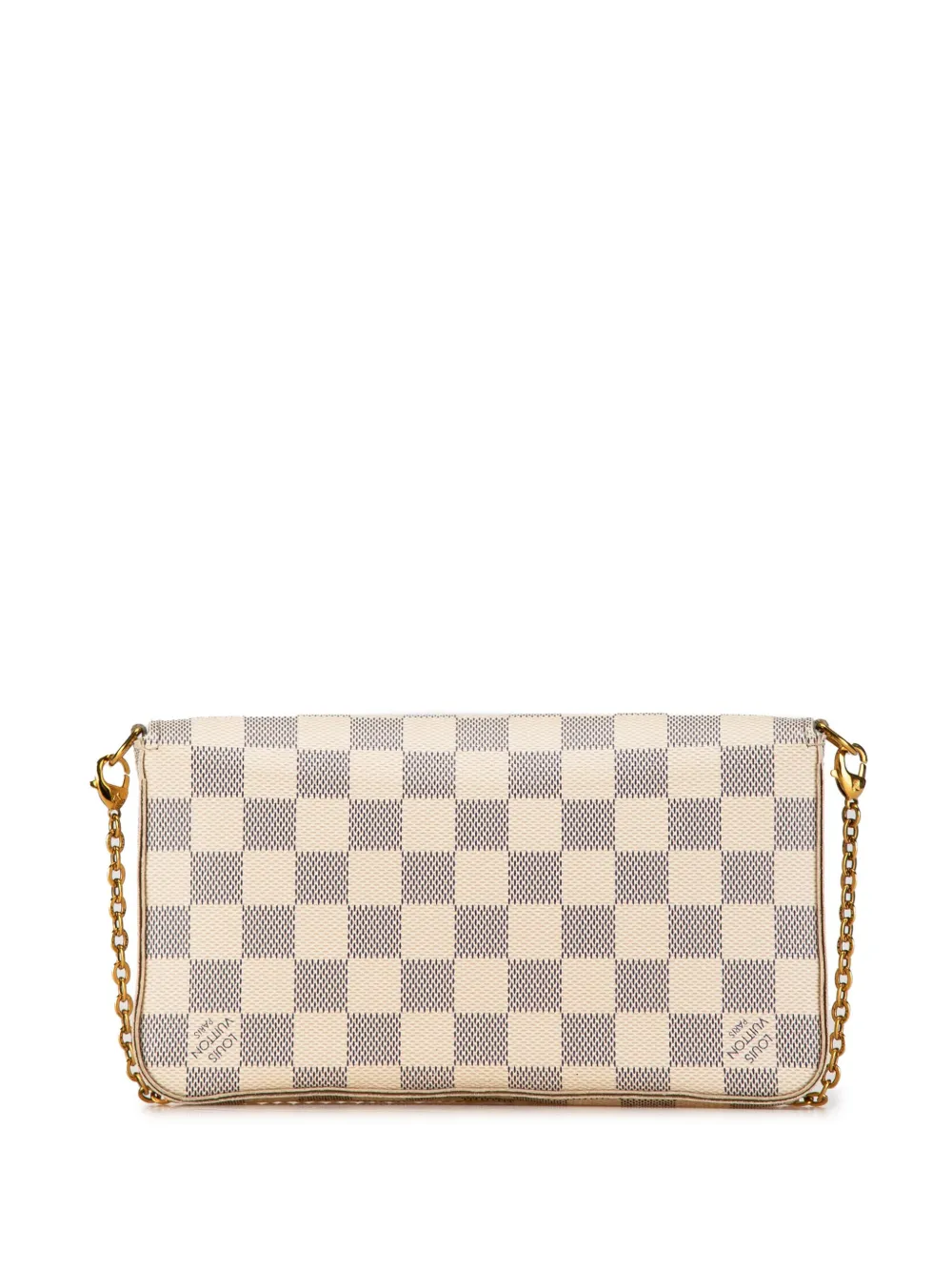 Louis Vuitton Pre Owned 2015 Damier Azur Pochette Felicie Crossbody Bag White FARFETCH