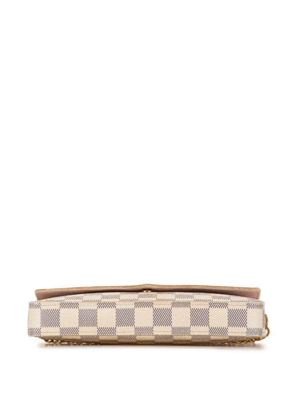 Louis Vuitton Pre Owned 2015 Damier Azur Pochette Felicie Crossbody Bag White FARFETCH AO