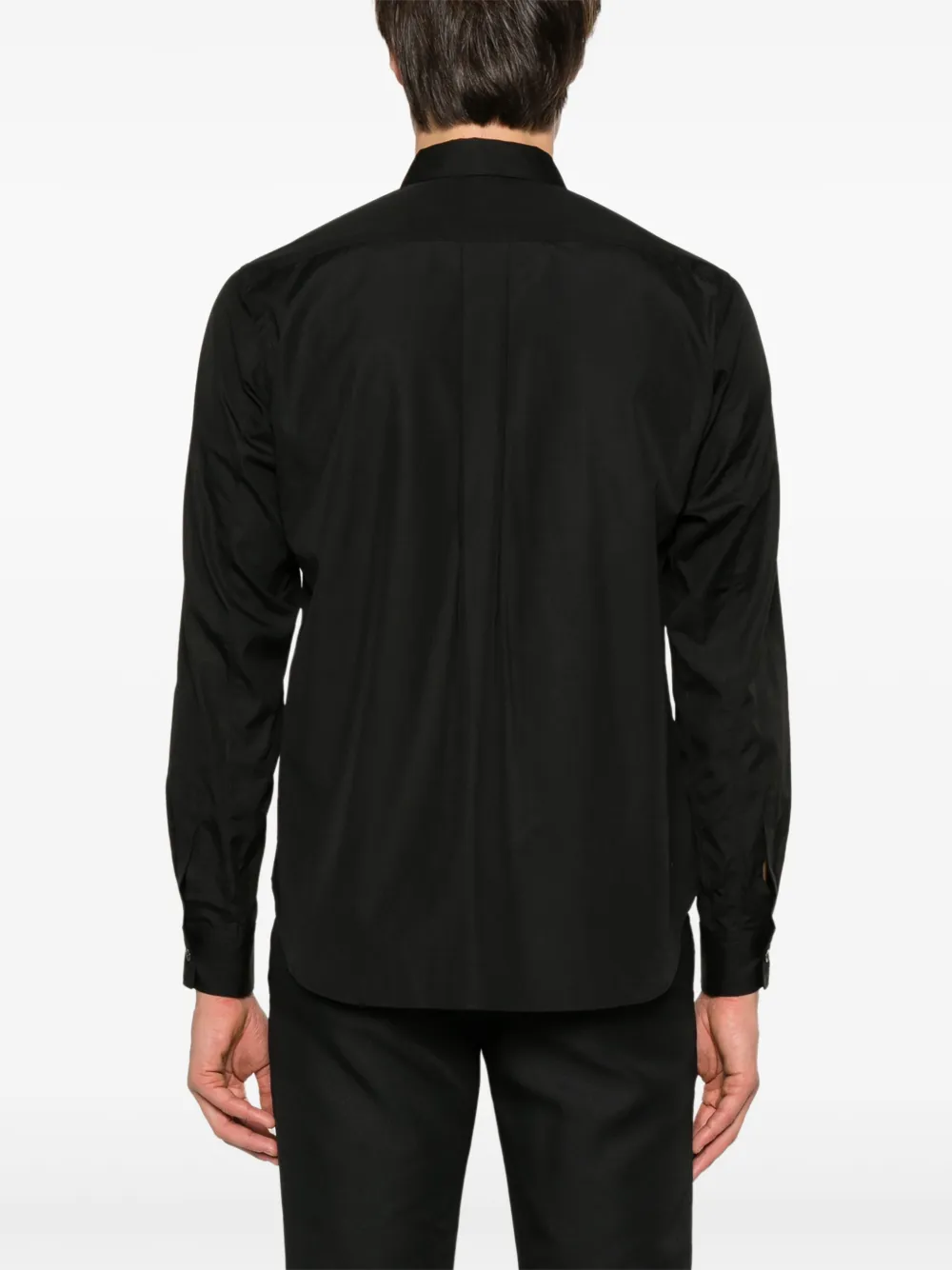 Black Comme Des Garcons draped-detail shirt Men