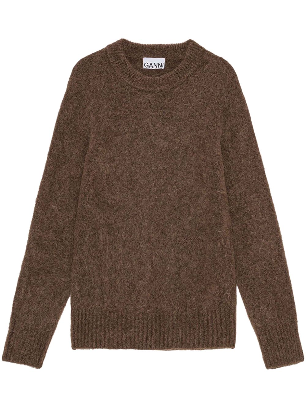 brushed long sleeve jumper