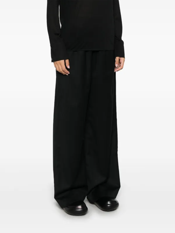 [FABIANA FILIPPI] アメリア フルードフランネル パンツ Fabiana Filippi Amelia フランネルパンツ | ブラック | FARFETCH JP